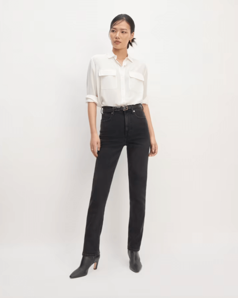 Everlane The way hight black slim jeans