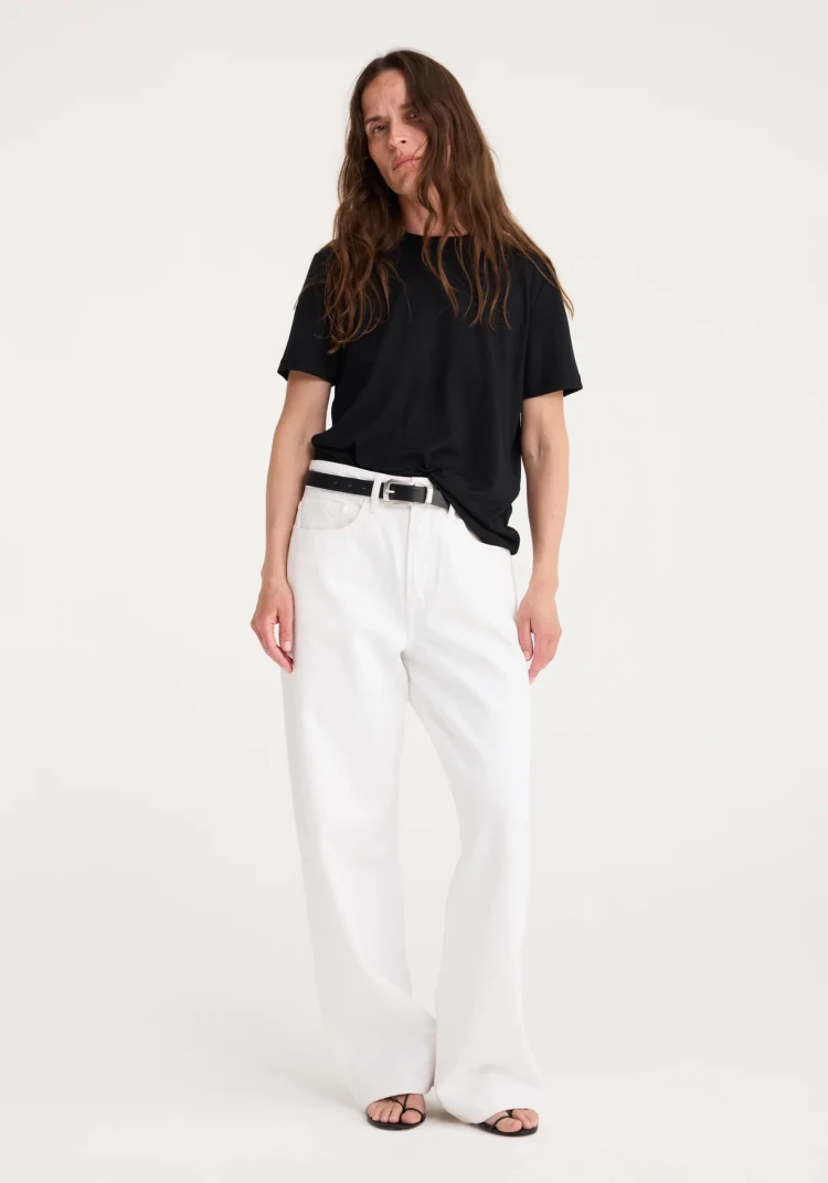 Rohe white low waist jeans