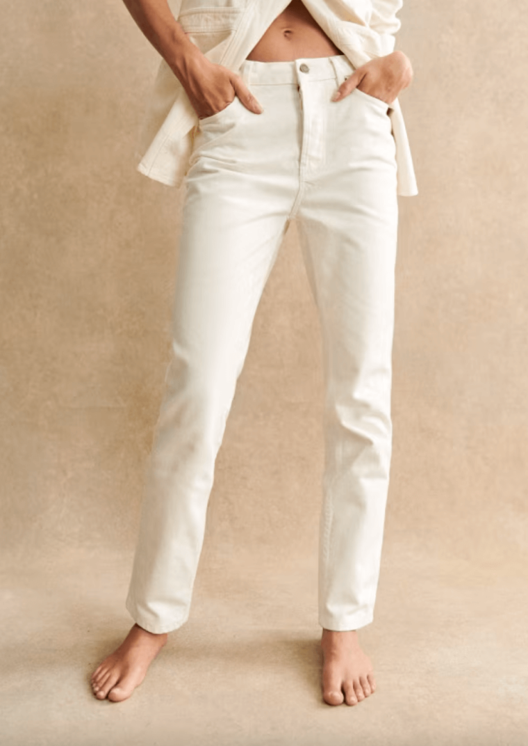 Sezane Brut Sexy white jeans