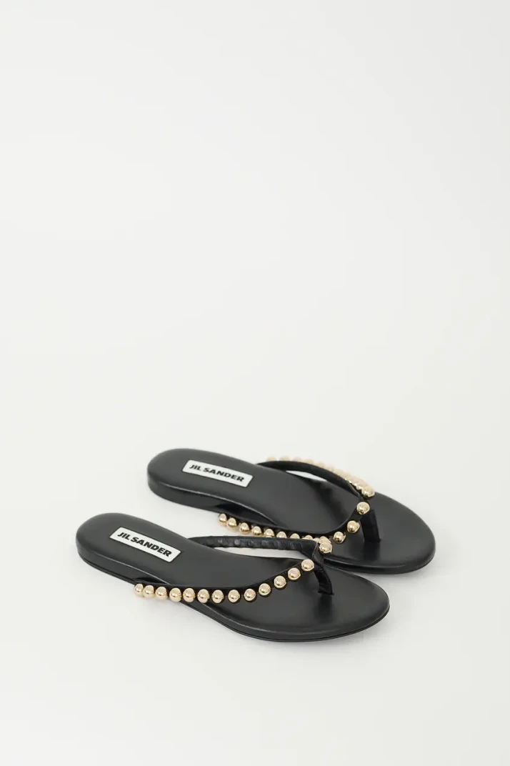 Jil Sander Embellished tstrap sandals