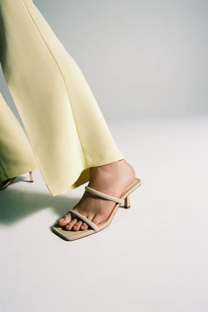 Zara Strappy Heeled Leather Sandal