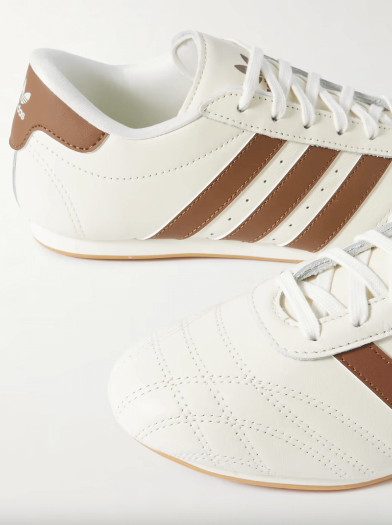 Adidas originals taekwondo striped leather trainers