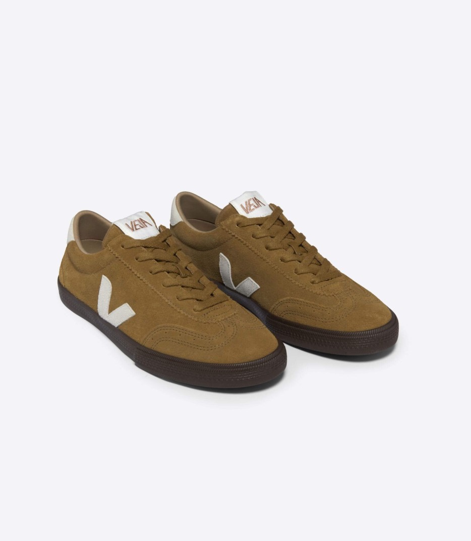 Veja Volley suede tent natural eagle trainers