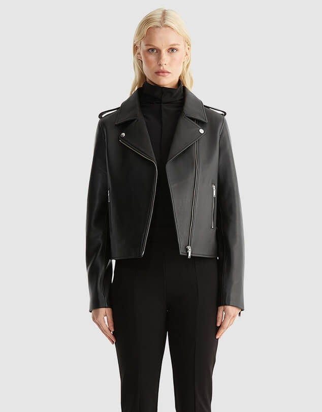 Ena Pelly leather biker jacket