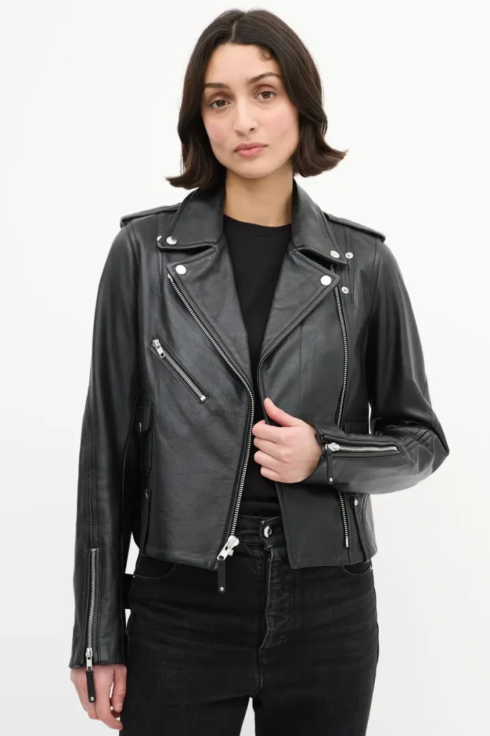 Theory leather biker jacket