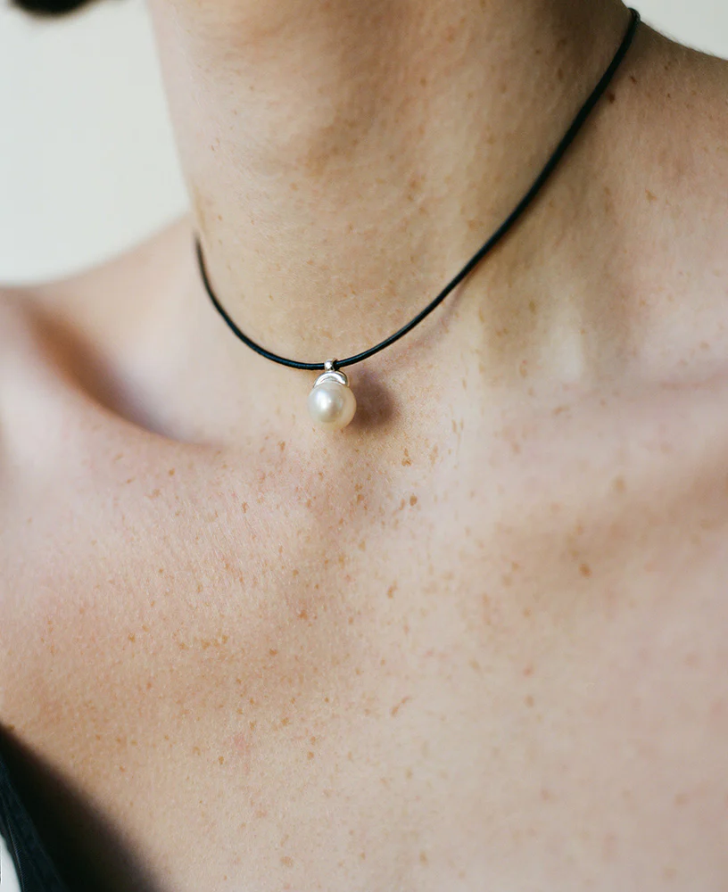 Sapir Bachar pearl chocker necklace