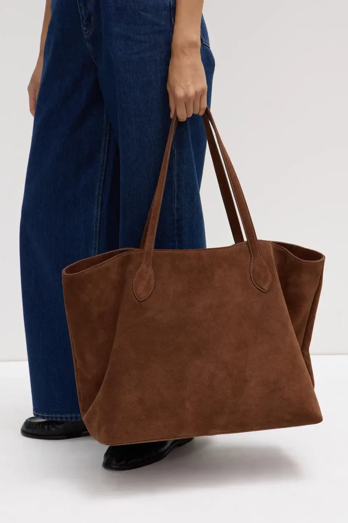 Assembly Label brown suede tote bag