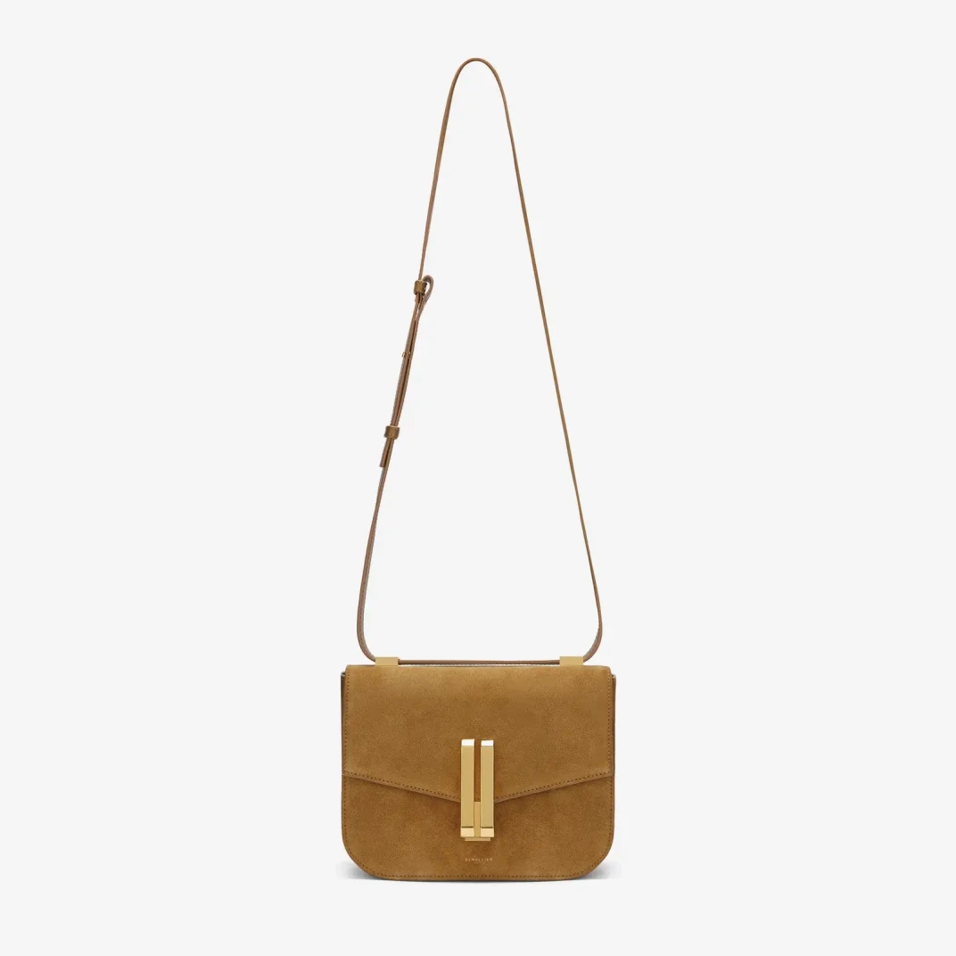 DeMellier The Vancouver caramel suede bag