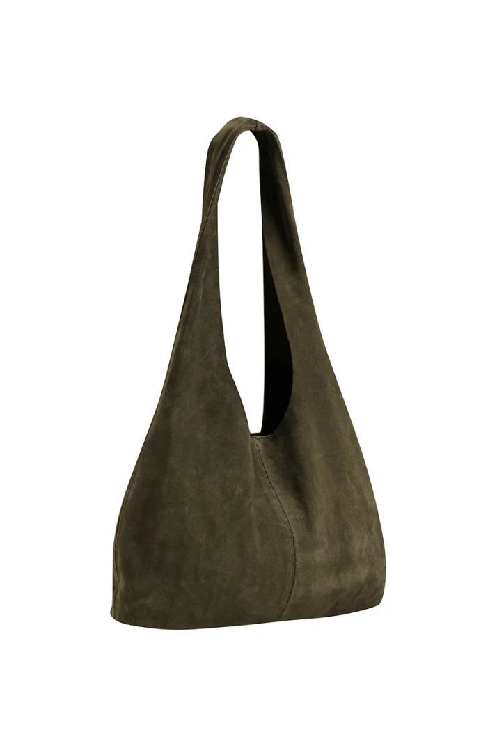 The Bali Tailor The Clover slouch suede bag