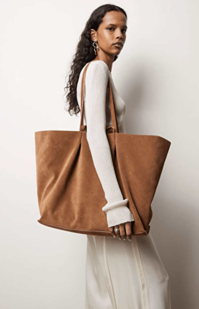 & Other Stories suede tote bag