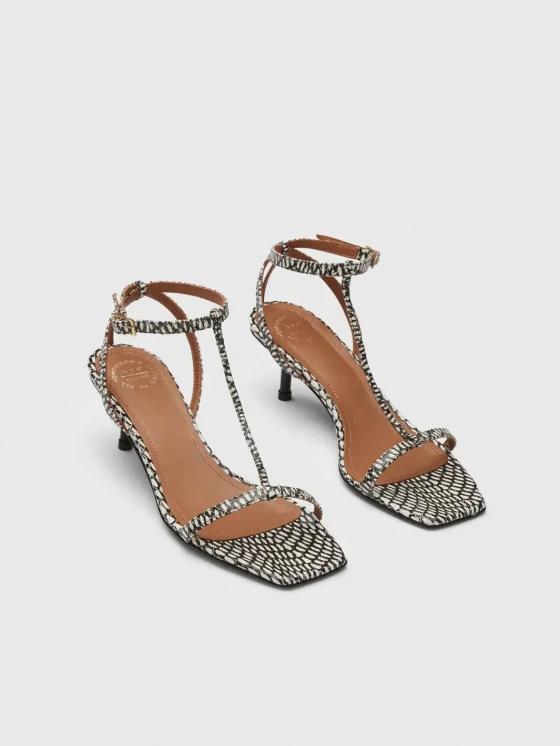 ATP Atelier snake print heeled sandals