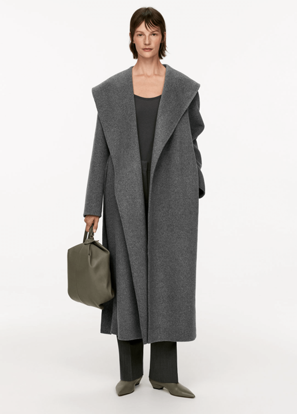 Arket long grey coat