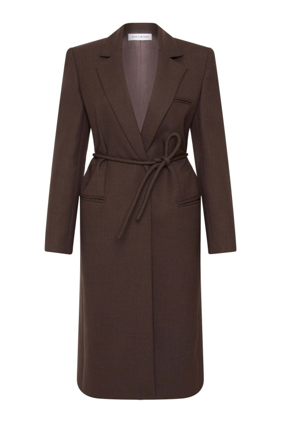 Bianca Spender brown coat