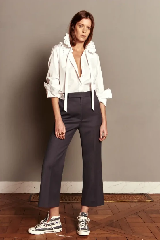 Bourrienne white ruffle shirt