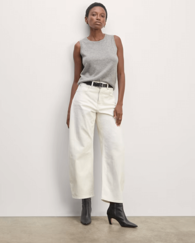 Everlane classic grey tank top