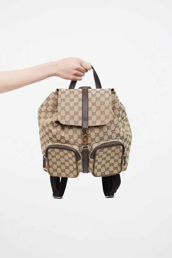 Gucci monogram backpack