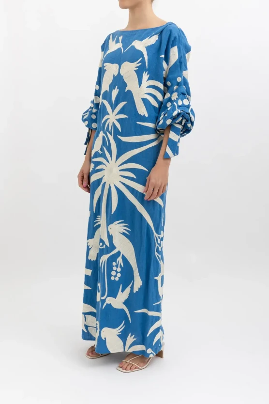 Johanna Ortiz Bird Embroidered maxi dress