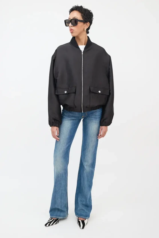 Sandro zip bomber jacket