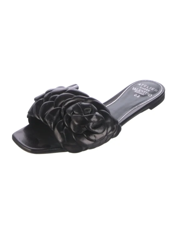 Valentino Camellia leather sandals