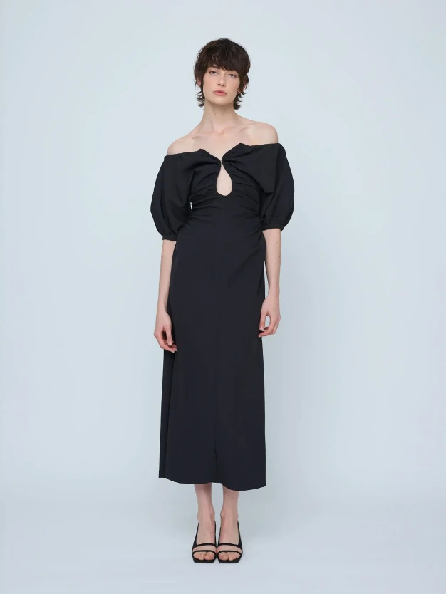 Wyhnn Hamlyn black midi dress