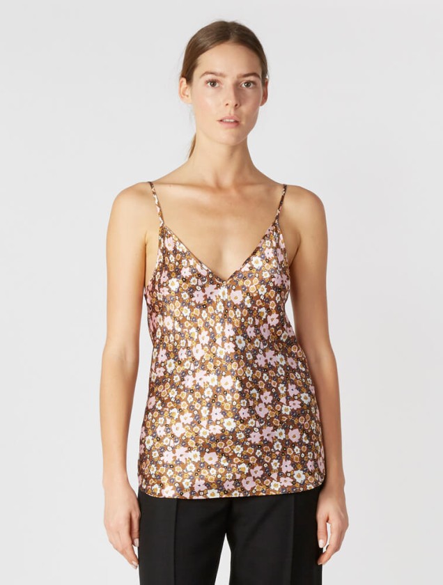 Lee Mathews Bella Floral silk cami top